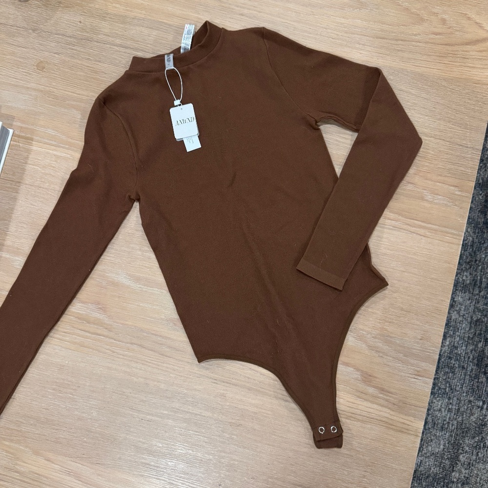 NWT ANWND Bodysuit in Brown, Size M/L